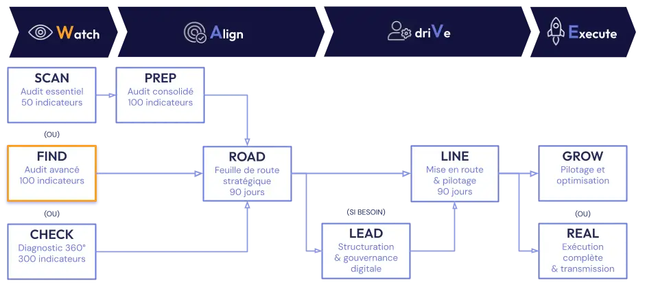 Méthode W.A.V.E. Mission FIND : audit e-commerce avancé